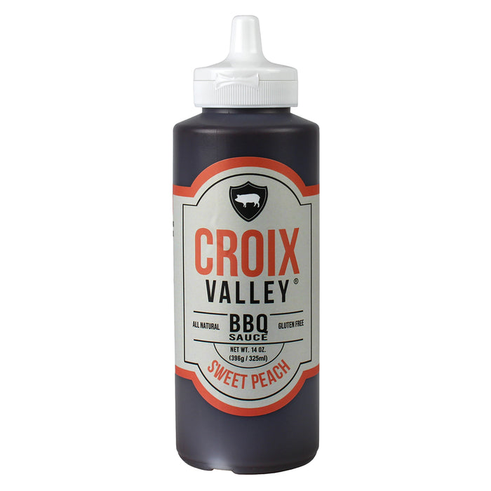 Croix Valley Foods Foundry Series Sweet Peach BBQ Sauce 14 Oz Gluten Free