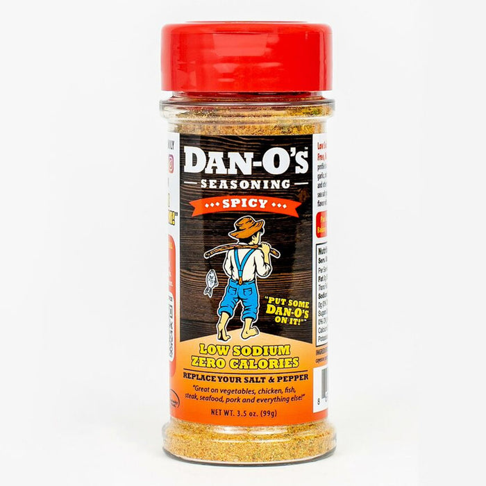 Dan-O's Spicy Original Low Sodium Seasoning 3.5 Oz Bottle Gluten Free No MSG