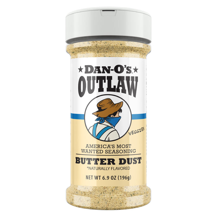 Dan-O's Outlaw Butter Dust 6.9 Oz Garlic Onion 0 Calories DBD69