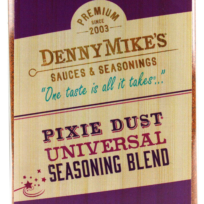 Denny Mikes 7 Oz Pixie Dust Universal Seasoning Blend Gluten Free & Fat Free