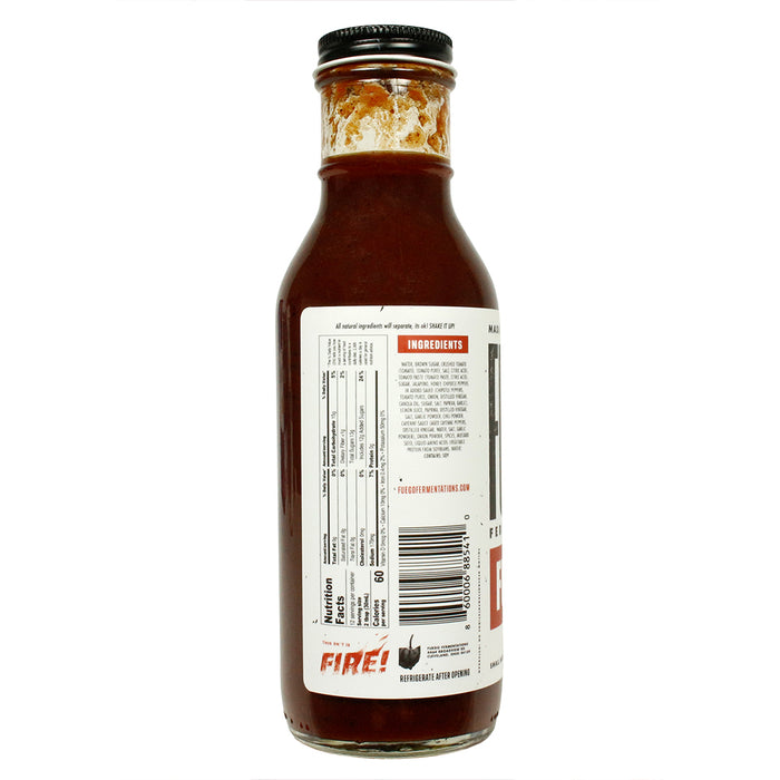 Fuego Fermentations Fuego Q BBQ Sauce Sweet & Savory Gluten Free Vegan 12 Ounce