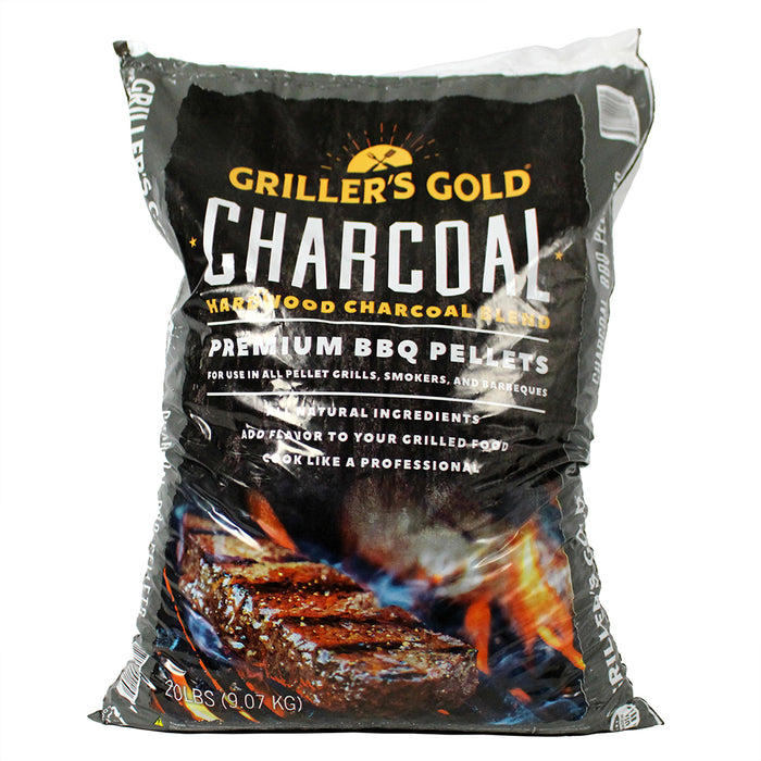 Griller's Gold Hardwood Charcoal Premium Blend All Natural Pellets 20lb Bag