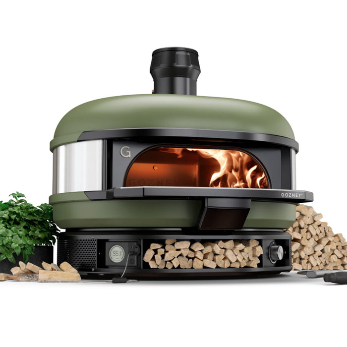 Gozney Dome Pizza Oven Natural Gas and Wood Fire Olive Green GDNCMUS1242