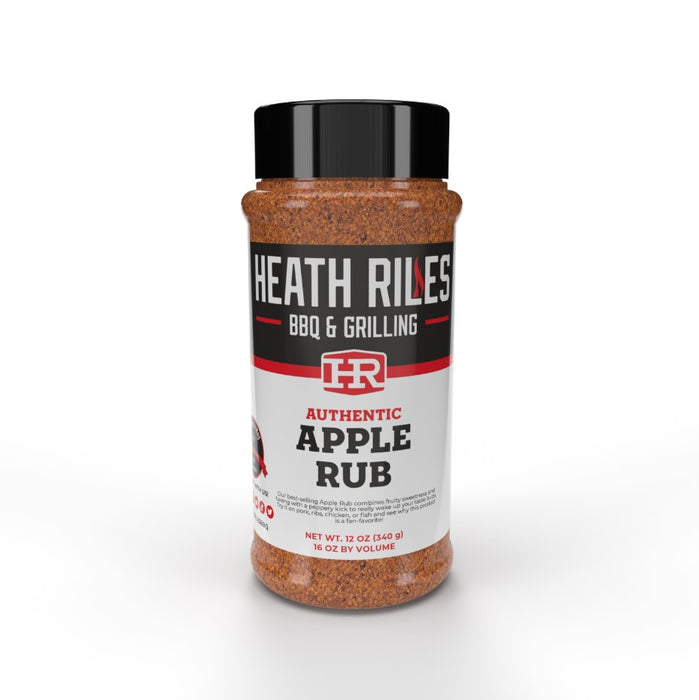 Heath Riles Apple Rub 16 Oz Bottle Award Winning Sweet and Tangy 14906