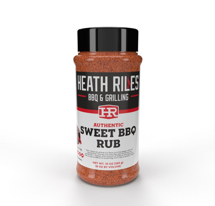 Heath Riles Sweet BBQ Rub 16 Oz Bottle Award Winning Smokey Sweet Heat 14876