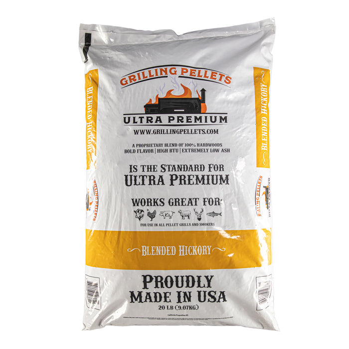 Grilling Pellets Hickory Blend Ultra Premium 20lb Grilling Pellets Bold Flavor