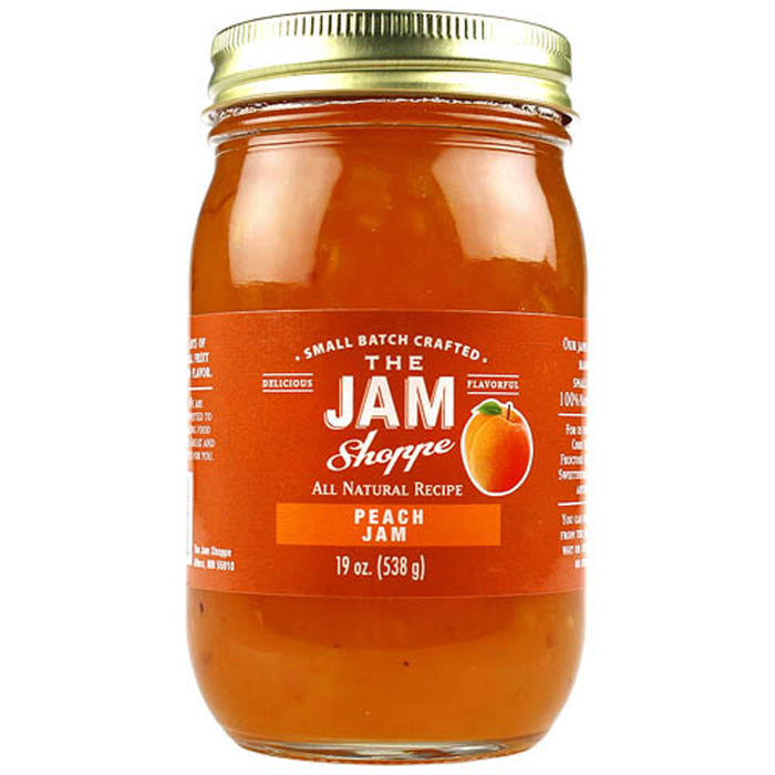 The Jam Shoppe All Natural Peach Jam 19 oz. Jar