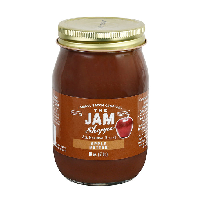 The Jam Shoppe Natural Apple Butter Jam Small Batch Handcrafted Real Fruit 19 OZ