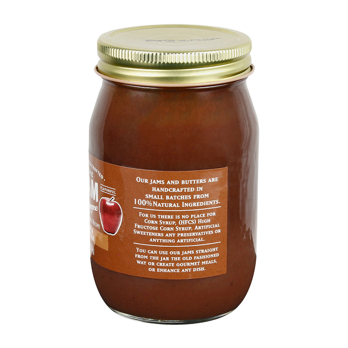 The Jam Shoppe Natural Apple Butter Jam Small Batch Handcrafted Real Fruit 19 OZ