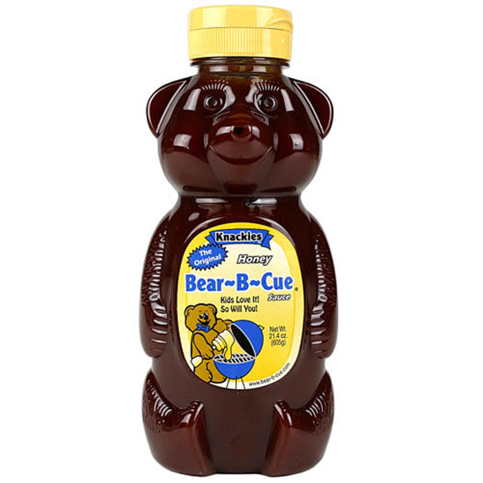 Knackies Original BBQ Sauce 21.4 oz. Mild K301 Bear-B-Cue Bear Bottle