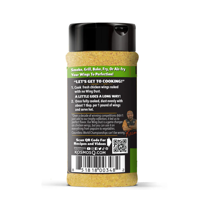 Kosmos Q Wing Dust Garlic Parm Wing Dusting Seasoning Competition Pit Master 5oz