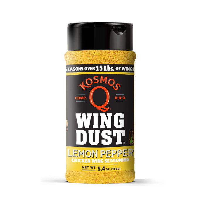 Kosmos Q Wing Dust Lemon Pepper Dry Rub Seasoning Competition Rated Pit Master