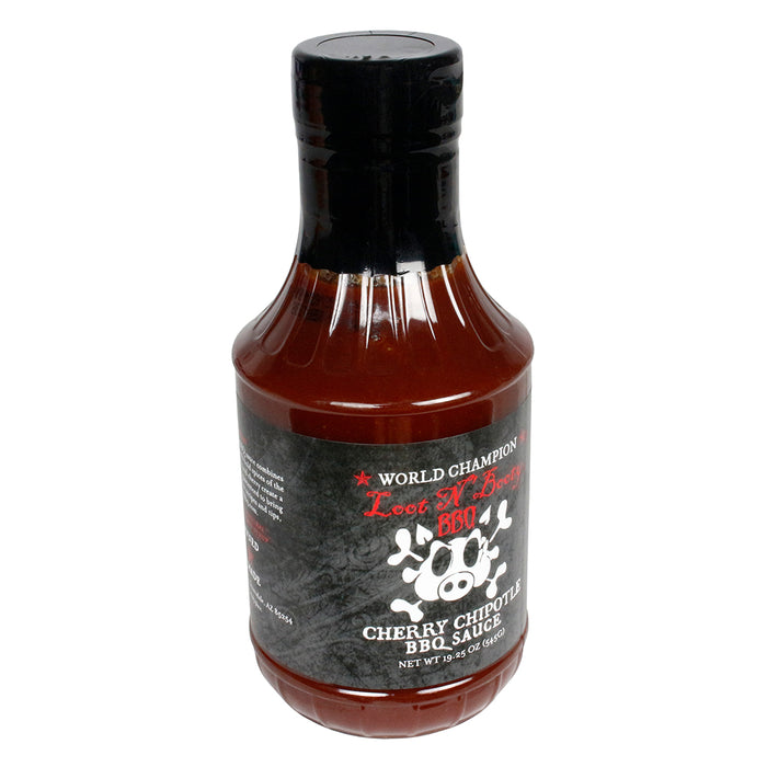 Loot N' Booty BBQ Cherry Chipotle BBQ Sauce Gluten Free All Natural 19.25 Oz