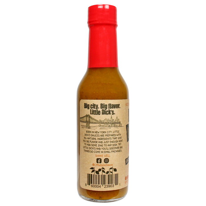 Little Dick's Ghost Pepper Pear Hot Sauce Gluten Free Spicy Small Batch 5 Fl Oz