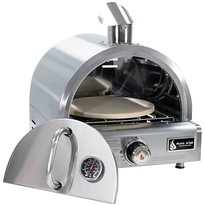 Mont Alpi Portable Stainless Steel Outdoor Versatile Pizza Oven Propane Gas