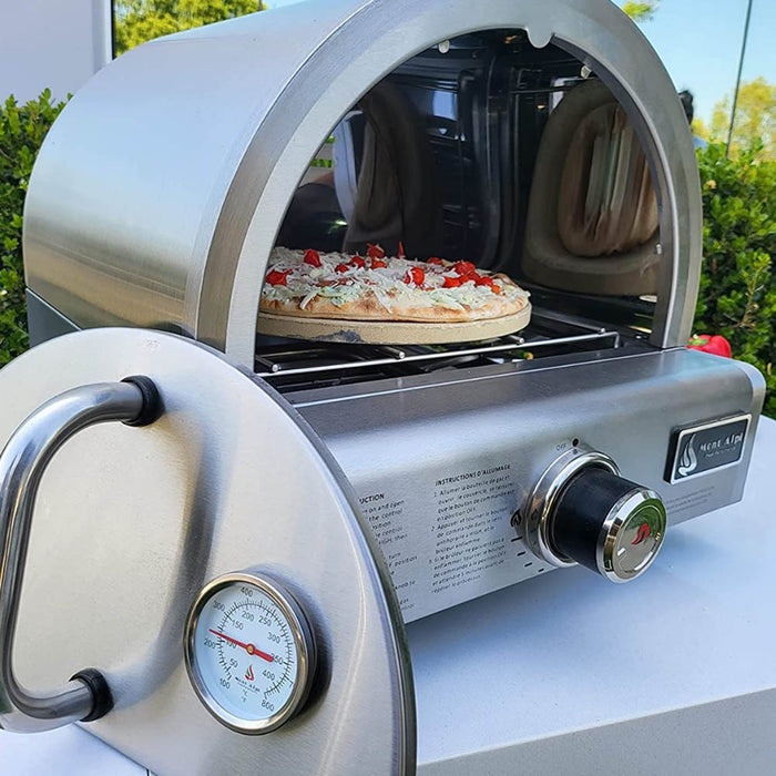 Mont Alpi Portable Stainless Steel Outdoor Versatile Pizza Oven Propane Gas