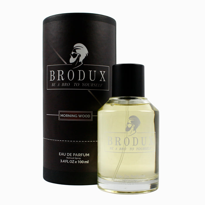 BroDux Morning Wood Handcrafted High Quality Natural Cologne 3.4 oz Spray Bottle