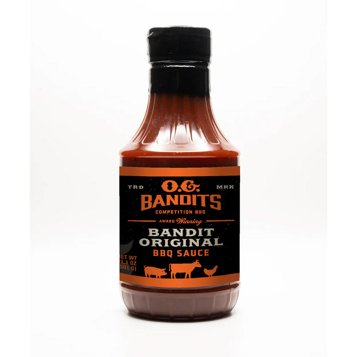 O.G. Bandits Bandit Original Sauce 20.5oz Competition BBQ Sweet & Smoky Flavor