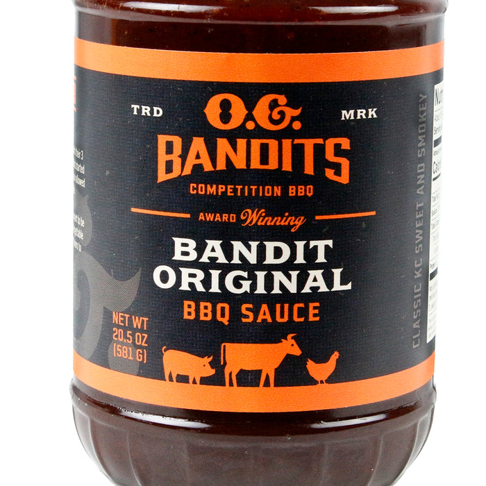 O.G. Bandits Bandit Original Sauce 20.5oz Competition BBQ Sweet & Smoky Flavor