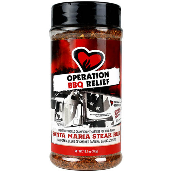 Santa Maria Steak Rub 11.1oz Award Winning California Blend Operation BBQ Relief