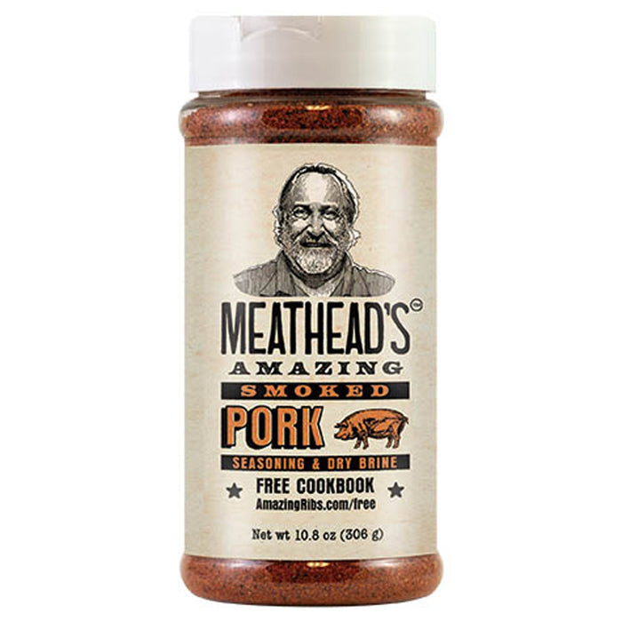 Meatheads Amazing Smoked Pork Seasoning and Dry Brine 10.8 Oz Bottle