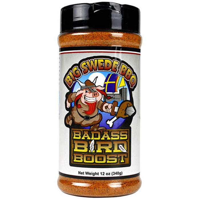 Big Swede Badass Bird Boost 12.0 Oz. Bottle Award Winning Dry Rub Seasoning