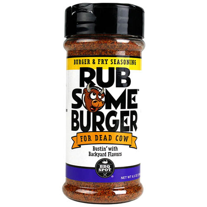 Rub Some Burger & Fry Seasoning 6.5 Oz Busting with Backyard Flavors Gluten Free