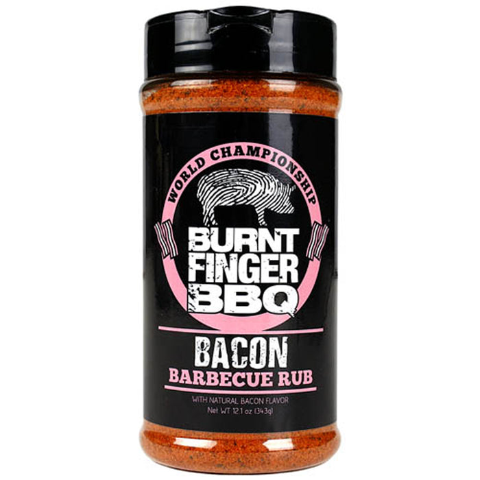 Burnt Finger Bacon BBQ Rub 12.1 Oz. Bottle Award Winning Bbq Dry Rub Seasoning