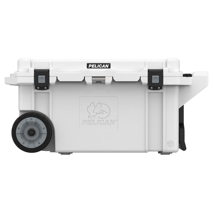 Pelican 80QT Elite Wheeled Cooler 10 Day Ice Retention Bottle Opener White