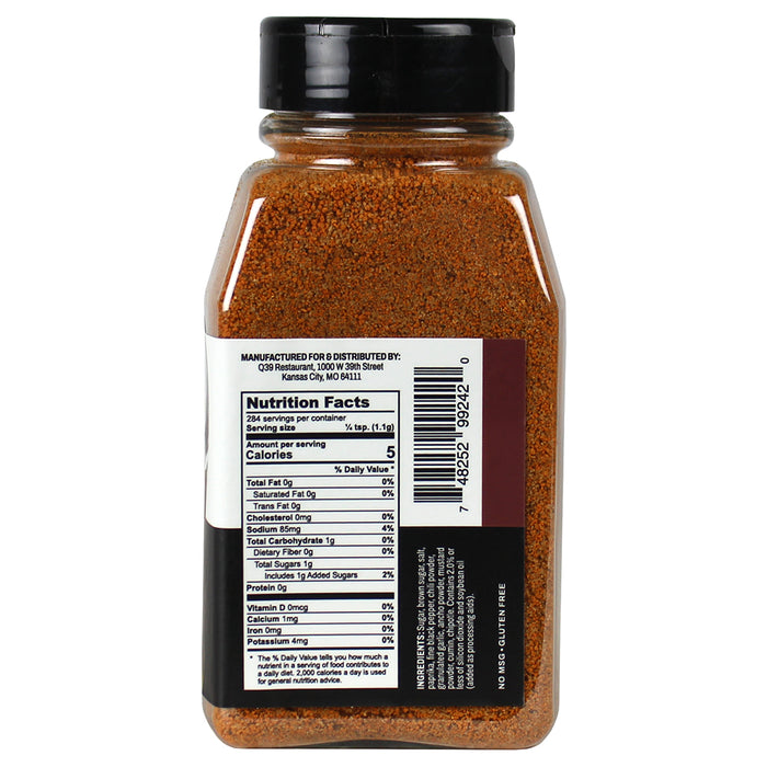 Q39 Rib Rub A Sweet Flavor Rub With Spices For Flavor No MSG Gluten Free 11 oz
