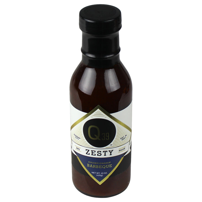 Q39 Zesty BBQ Sauce Gluten Free Award Winning Recipe For Pork Dishes 15 Ounces