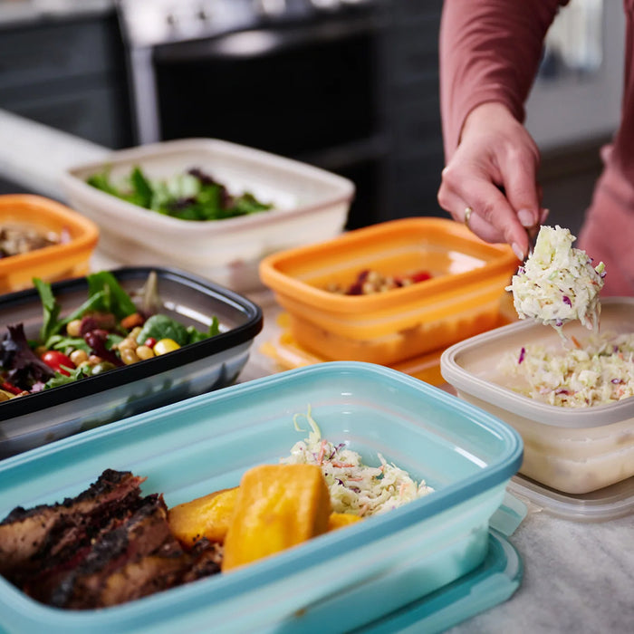 DripEZ Secondz Collapsible Food Storage 3 Pack Charcoal SCNDZ-3PK-1-CH