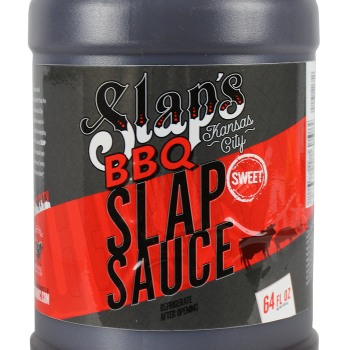 Slaps BBQ Kansas City Style Slap Sauce 64 oz Competition Rated Barbecue SL01010