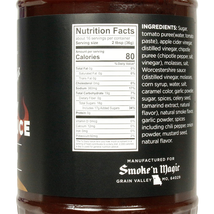 Smoke 'N Magic Spicy BBQ Sauce Level Up Sweet & Heat All Purpose 20.5 Ounce