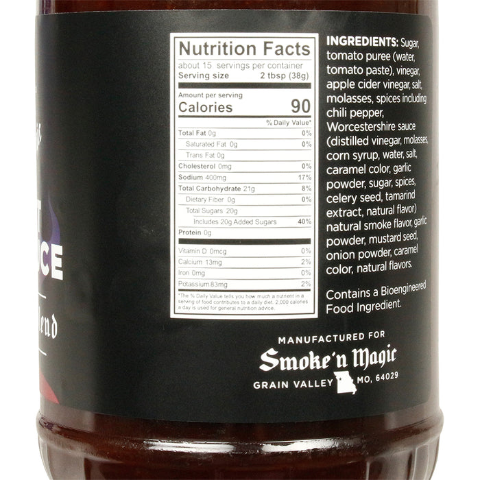 Smoke 'N Magic Sweet BBQ Sauce Pitmaster Blend Sweet & Pepper All Purpose 21.1oz