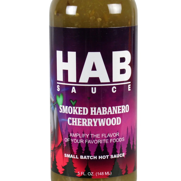 Smoked Habanero Cherrywood Hot Sauce 5 Oz Gluten Free Vegan HAB Sauce SQ1931839