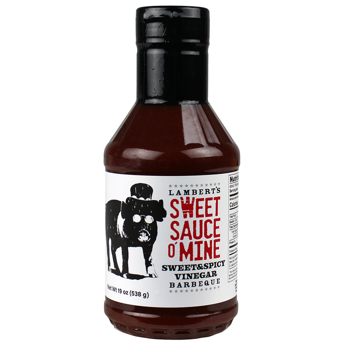 Lamberts Sweet Sauce O' Mine Sweet & Spicy Vinegar BBQ Sauce 19 Oz Award Winning