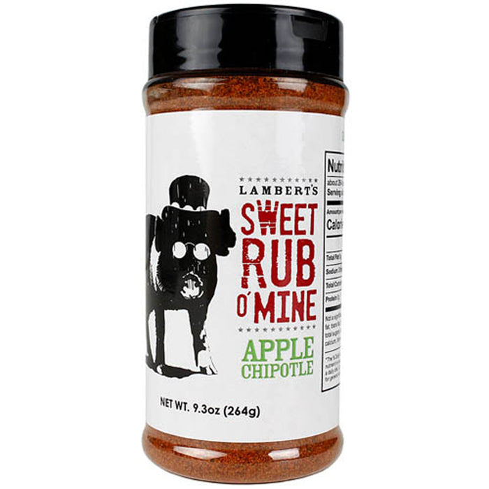 Lamberts BBQ Sweet Rub O' Mine Apple Chipotle Seasoning  9.3 Oz Award Winning