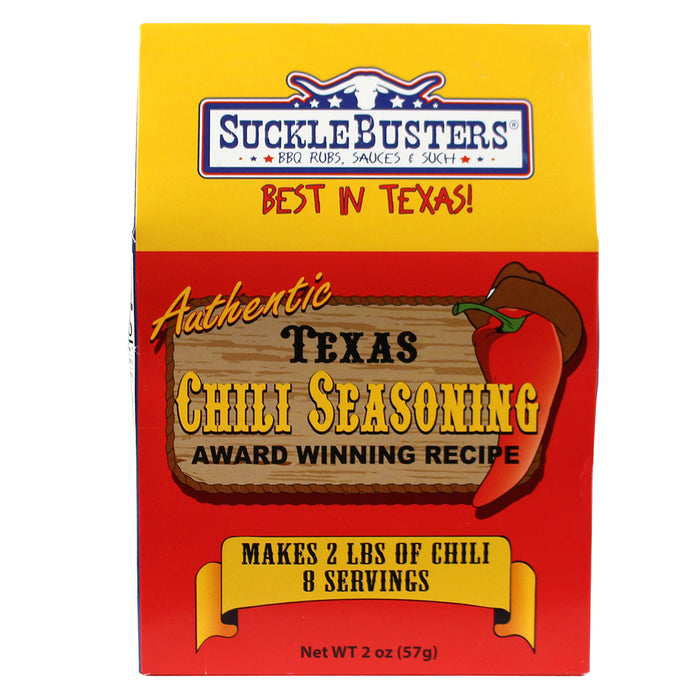 Sucklebusters Authentic Texas Chili Seasoning Kit Gluten Free SBCS020