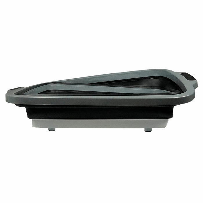 DripEz BBQ Prep Tub With Black Lid And Cutting Board Foldable Design TUBLD-12BL