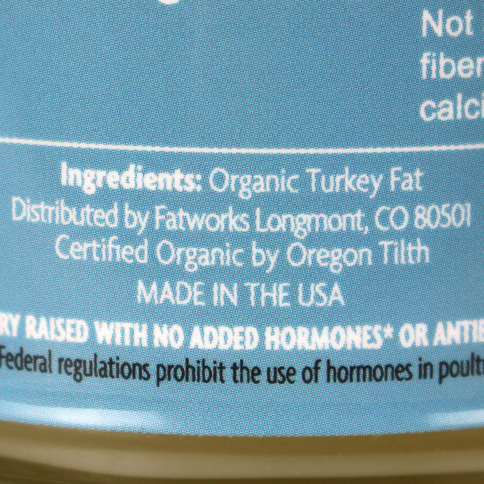 Fatworks Turkey Fat Organic Cooking Oil 7.5 Oz Gluten Free Non GMO TUFJS111