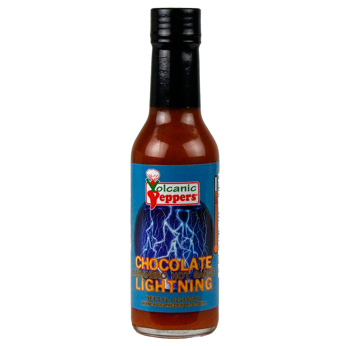 Volcanic Peppers Chocolate Lightning Habanero Hot Sauce 5 Oz LAVACLCL