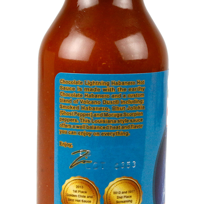 Volcanic Peppers Chocolate Lightning Habanero Hot Sauce 5 Oz LAVACLCL