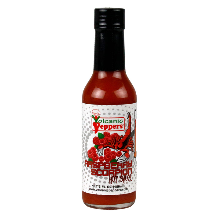 Volcanic Peppers Raspberry Scorpion Hot Sauce 5 Oz Heat Level Hot LAVARSRS