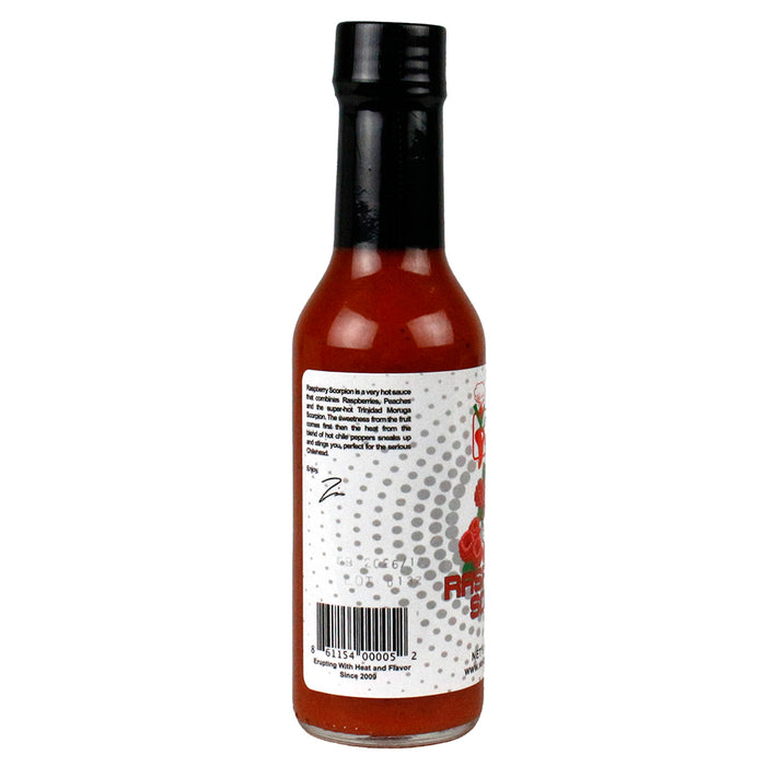 Volcanic Peppers Raspberry Scorpion Hot Sauce 5 Oz Heat Level Hot LAVARSRS