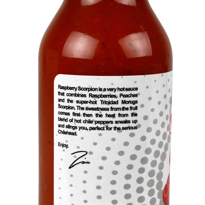 Volcanic Peppers Raspberry Scorpion Hot Sauce 5 Oz Heat Level Hot LAVARSRS