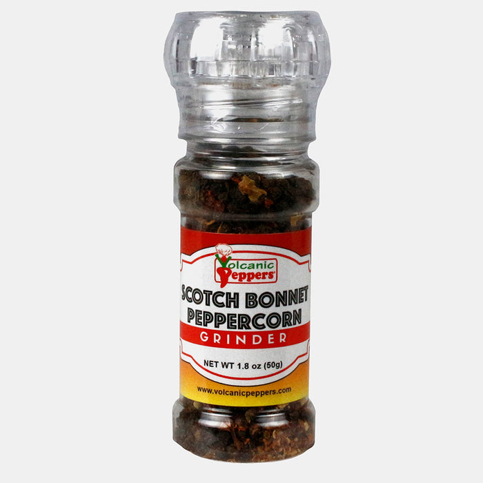 Volcanic Peppers Black Pepper & Scotch Bonnet Grinder 1.8 Oz Medium Heat VDBPSB