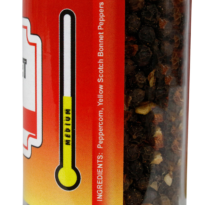 Volcanic Peppers Black Pepper & Scotch Bonnet Grinder 1.8 Oz Medium Heat VDBPSB