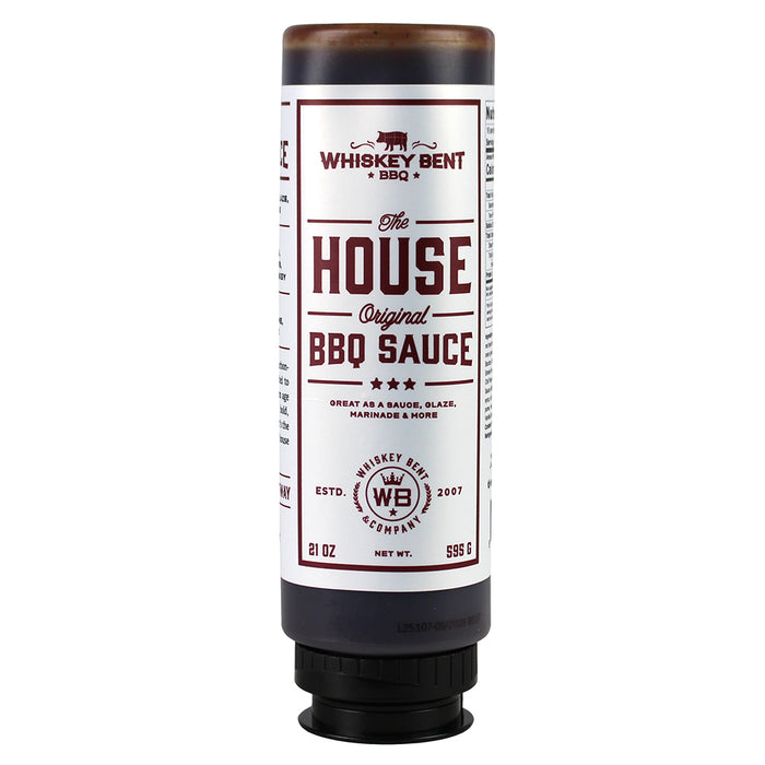 Whiskey Bent BBQ The House Original BBQ Sauce 21 Oz Paprika Bourbon WBHOUSE