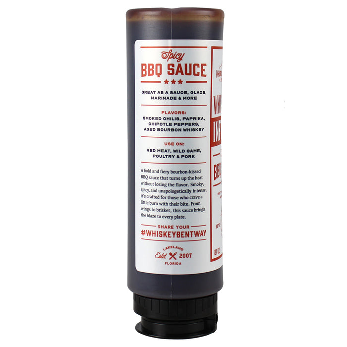 Whiskey Bent BBQ Whiskey Inferno Spicy BBQ Sauce 21 Oz Chili Chipotle WBINFRENO